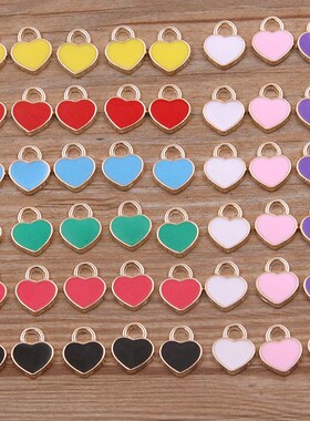 1Bag 26 Styles Mix Color Alloy Metal Drop Oil Colorful Anima