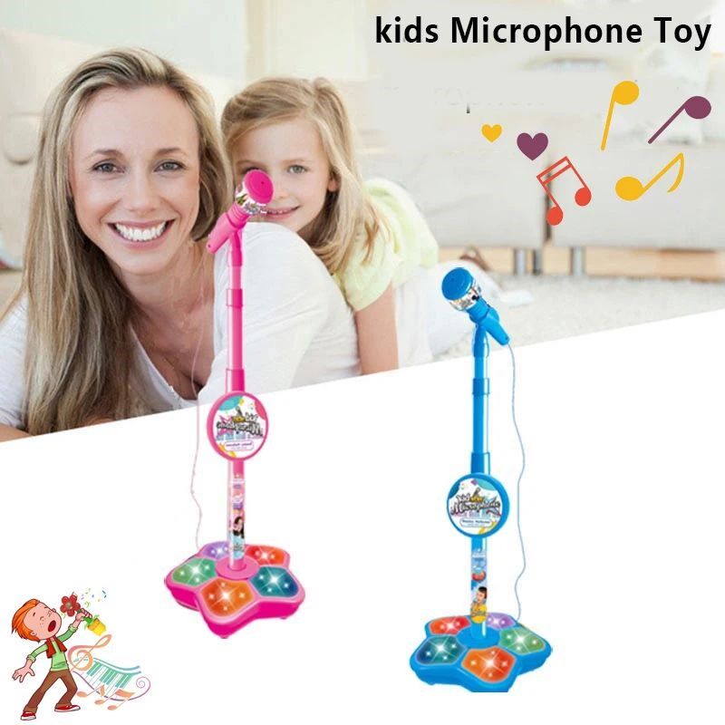 Kids Microphone with Stand Karaoke Song Machine Music Instru图片