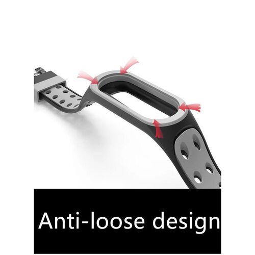 For Mi Band 3/4/5/6/7 Two Color Silicone Strap Mi Band Repla