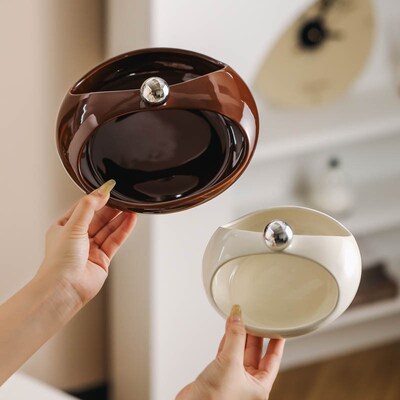 Ceramic ornament creative planet storage fruit basket