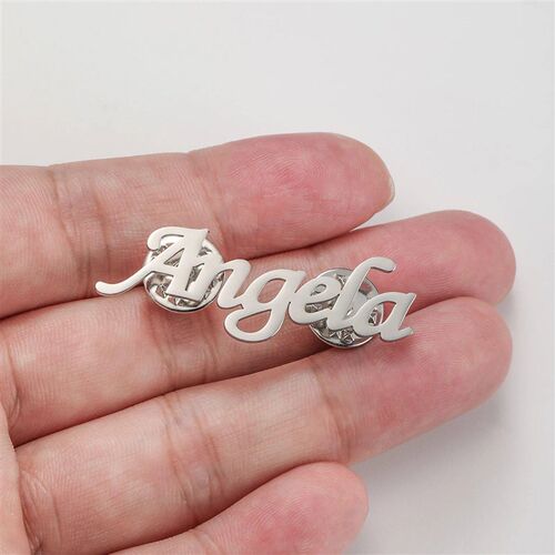 Sipuris Custom Name Brooch For Women Men Stainless Steel ren