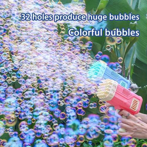 32 hole Electric bubble machine internet celebrity  gun bubb