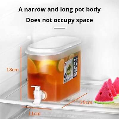 2.8L Large Capacity Curling Bottle With Faucet For Fruit Bre