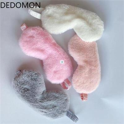 Sleep Eye Mask Cute Plush Eye Cover Kids Sleeping Mask