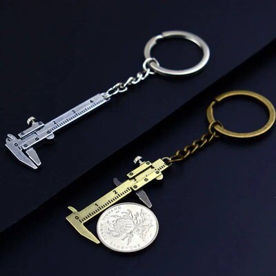 New Fashion Car Key Mini Vernier Caliper Portable 0-40mm key