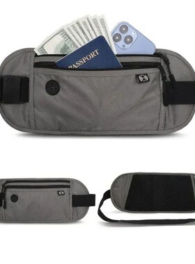 Invisible Travel Waist Pack Pouch for Passport Money Belt Ba
