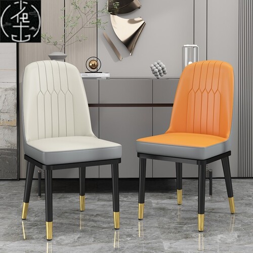 Nordic restaurant Dining chair backrest makeup soft stool