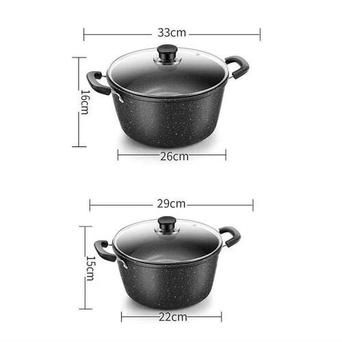 Universal Maifan Stone Soup Pot Non-stick with Lid Kitchen