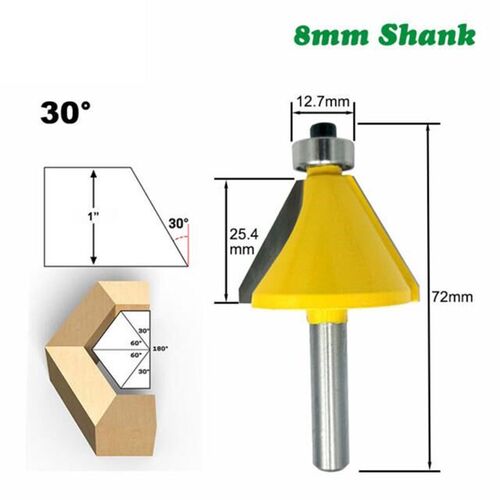 1pc  8mm Corner Round Over Router Bit with Bearing Milling C