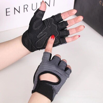 Cycling Fingerless Gloves Professional Gym Fitness Breathabl