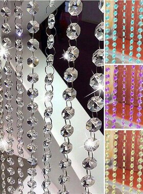 1m Home Crystal Clear Acrylic Bead Garland Chandelier