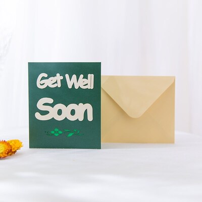 get well soon card 3d greeting cards best wishes慰问探望贺卡
