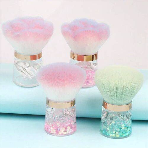 Nail Art Mushroom Rose Head Brush Remove Nail Dust Brush Pol