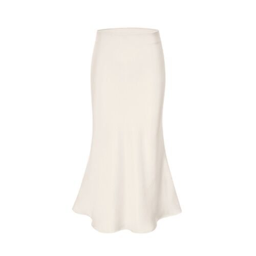 French Acetic Acid Satin Hip Skirt Fishtail Skirt Large Size