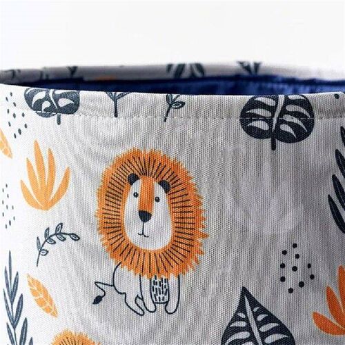 Large Cartoon Lion Laundry Basket Canvas Foldabe Laundry