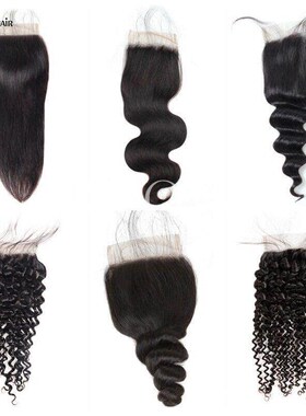 10A Full handmade human hair 13*4 Lace frontal lace closure