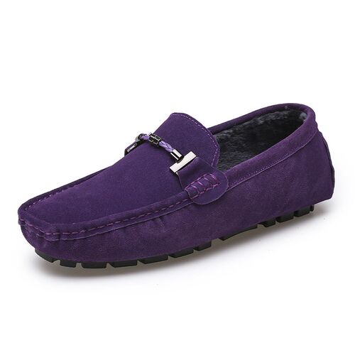 Loafers Men Shoes Casual Slip On Shoes Mens Loafer Fur Warm