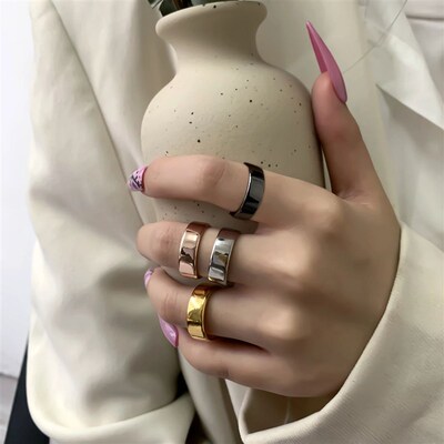 rendy Punk Magnetic Therapy Weight Loss Rings for Women Men