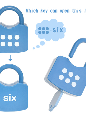 Alphabet Lock Key Matching Educational Toys Locks with Keys