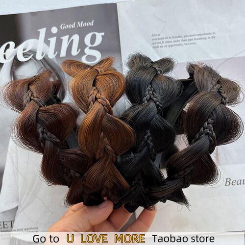 Braid Wig Twist Headband Headpiece Widen Hairdband Handmade