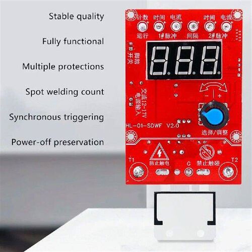100A Spot Welding Control Board Digital Display Adjustable