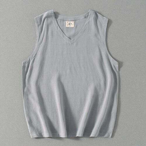 Chinese Style Retro Sleeveless Waistcoat tton Mens Casual L