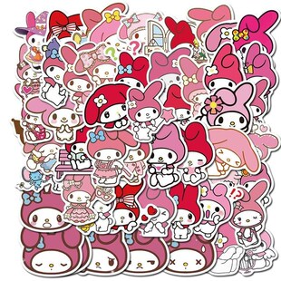 Hello Stickers Sanrio Melody Kuromi Kitty 50pcs