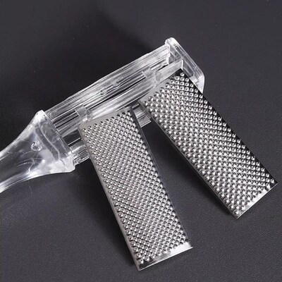 Stainless Steel Foot File for Removing Dead Skin, Double-Sid