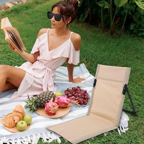 Outdoor Foldable Camping Chair Garden Park Single Lazy Recli