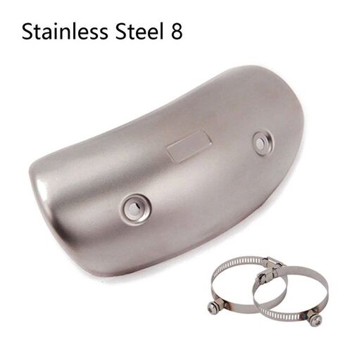 Motorcycle Exhaust Pipe Carbon Fiber Protector Heat Shield v