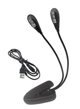 Led-Lamp Desk Goosenecks Night-Light Book-Reading Clip-On Mu