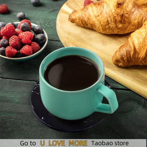1Pc/6Pcs Artificial Leather Marble Coaster Drink Coffee Cup