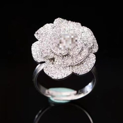 Spring 2025 Rose Camellia Earring Light Luxury Fashion Women