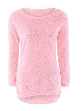2023 Women Warm Sweater Spring O-Neck Loose Cotton Knitted L