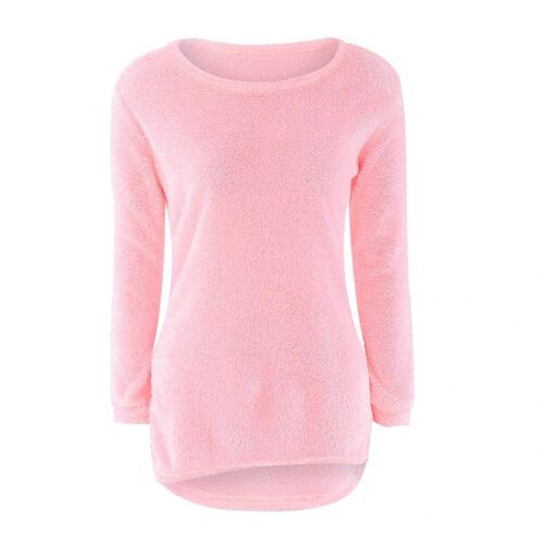 2023 Women Warm Sweater Spring O-Neck Loose Cotton Knitted L