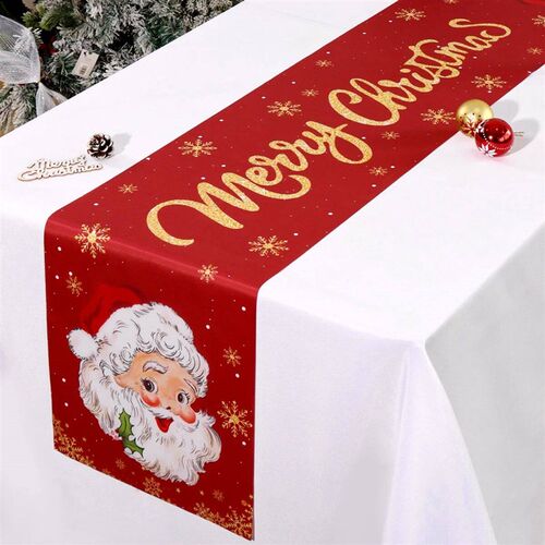 Santa Claus Christmas Table Runner Christmas Decorations For