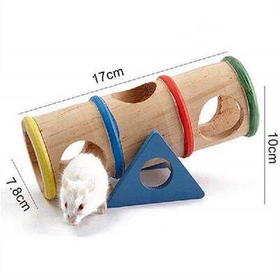 Legendog 1pc Hamster Seesaw Tube Wooden Hamster Seesaw Toy