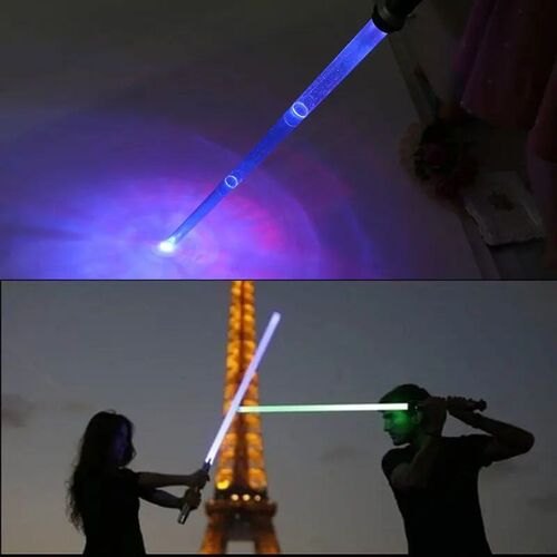 New Telescopic Lightsaber Toys Flashing Sword Cosplay Lumino