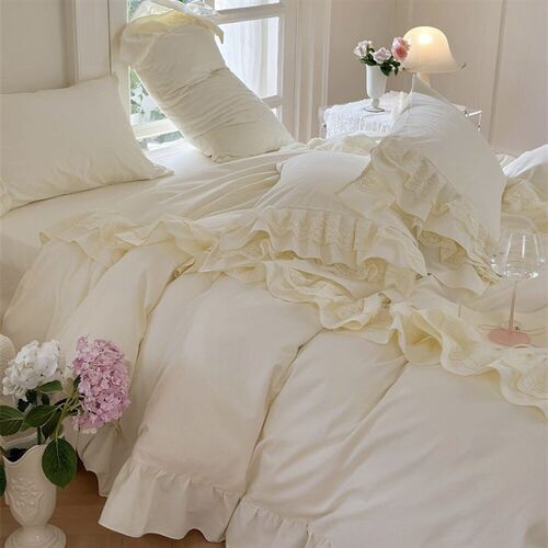 French Princess Style tton Sanding Four-piece Romantic Doubl