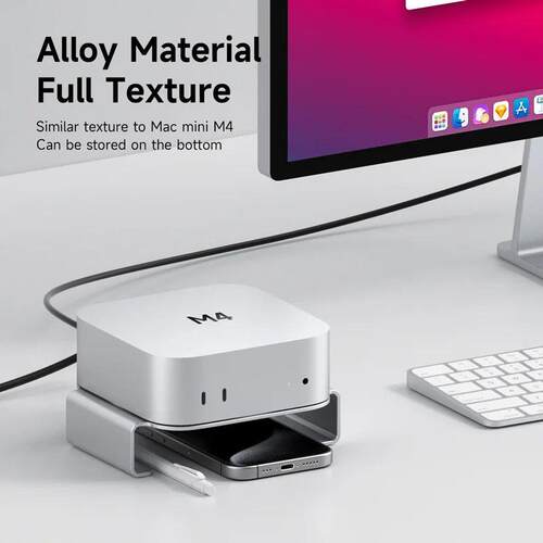 Hagibis Desktop Stand for Mac mini M4/M4 Pro 2024 Heat Dissi