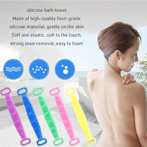 Body Scrubber Silicone Bath Brushes Shower Exfoliating Brush