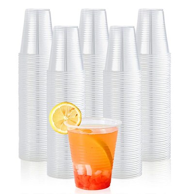 100/50PCS Disposable Clear Plastic Cup Outdoor Picnic Birthd
