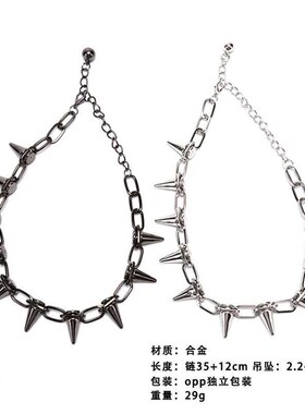 New Rivets Chokers Punk Goth Handmade B Material Choker Neck