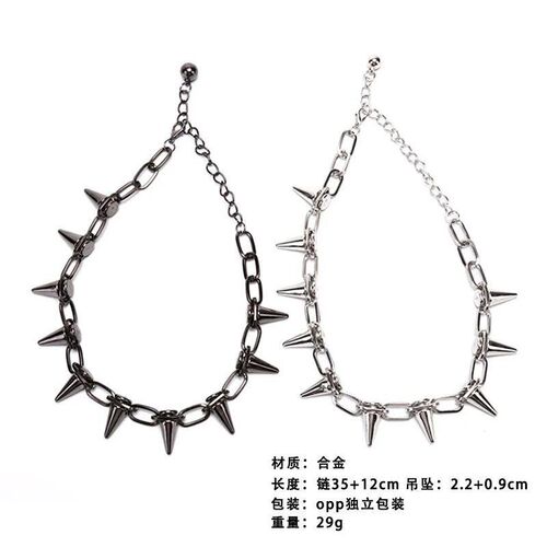New Rivets Chokers Punk Goth Handmade B Material Choker Neck