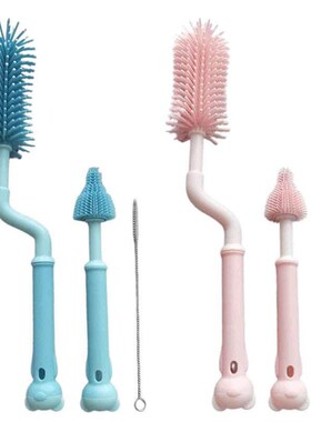 Silicone ilk Bottle Brush 360 Long Handle Cup Brush