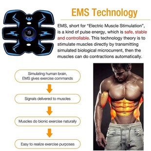 EMS Muscle Stimulator Abdominal Trainer Abs Toner Arm Belly