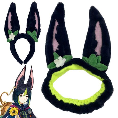 Game Genshin Impact Tighnari Cosplay Elastic Headband Cute E