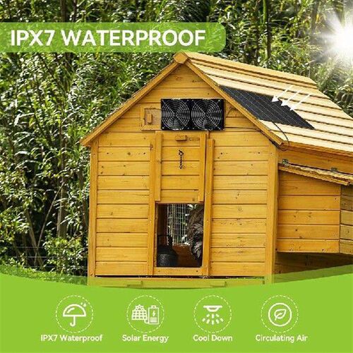 15W 12V Solar Powered Fan Kit Regulate Temperature Solar