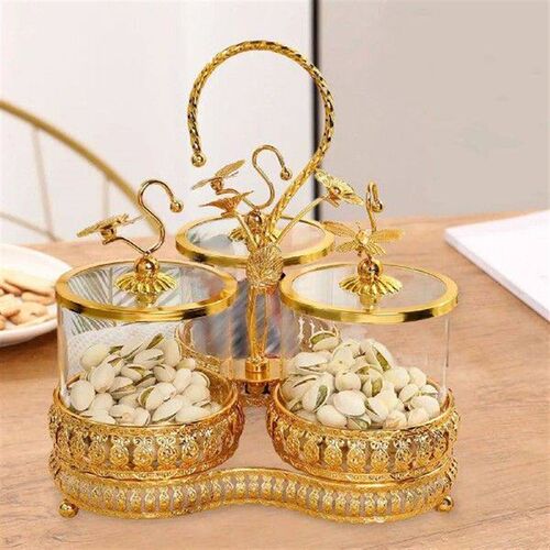 Snack Serving Plate Storage Jar Large Capacity Dried Fruit