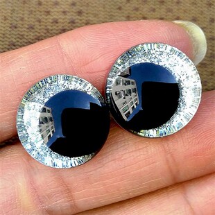 20pcs/lot 3D Glitter Safety Eyes For Toys Amigurumi Trapezoi
